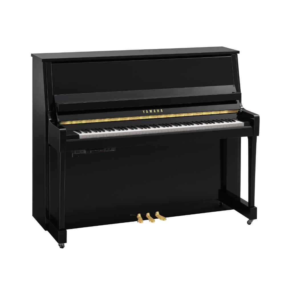 Yamaha - B30 TC3 121cm TransAcoustic Upright Piano - Polished Ebony