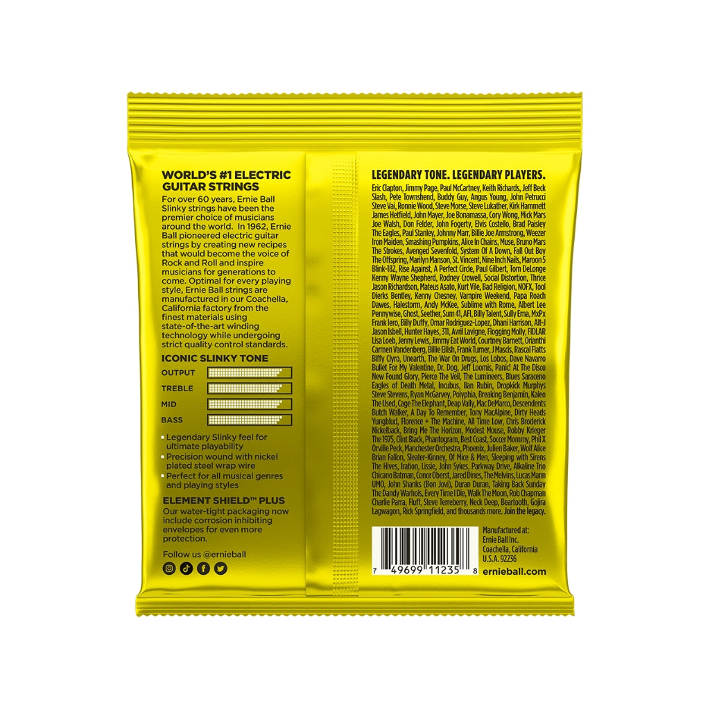 Ernie Ball Beefy Slinky Nickel Wound 11-54 Electric Guitar Strings - 3 Pack