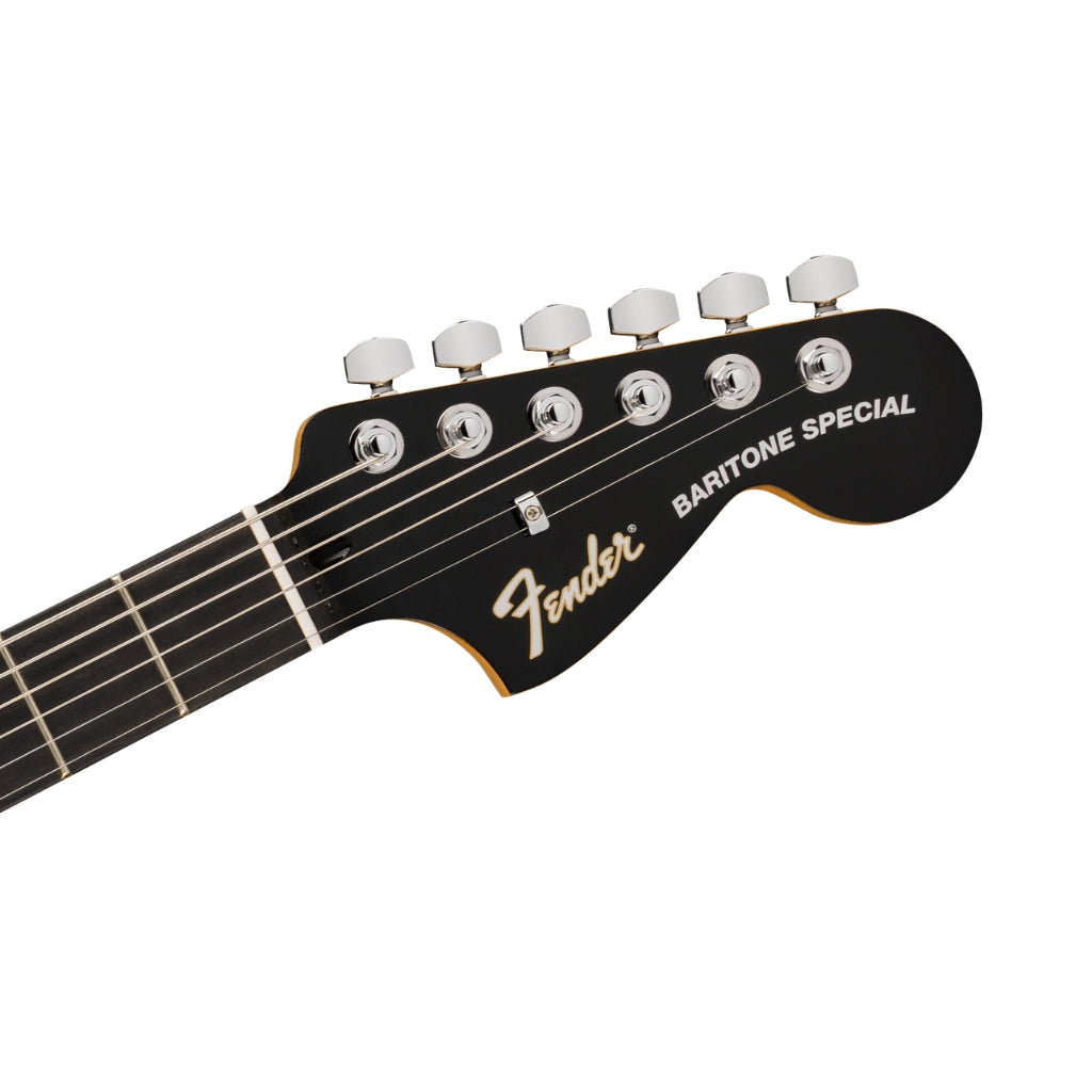 Fender - Limited Edition Player Fusion Jaguar Baritone Electric Guitar - Black, Ebony Fingerboard