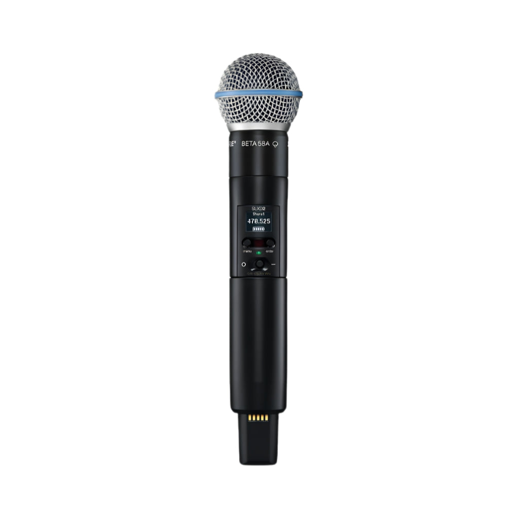 Shure Wireless Digital Transmitter Handheld SLXD2/Beta58 Frequency L57 = 650-694MHz