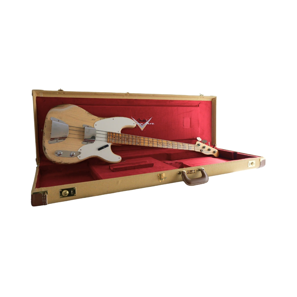 Fender Custom Shop Time Machine 1956 Precision Bass Heavy Relic - Super Aged White Blonde
