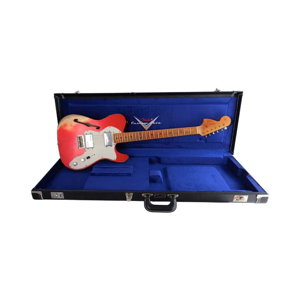 Fender Custom Shop Big Peg Telecaster Heavy Relic Electric Guitar - Aged Candy Apple Red
