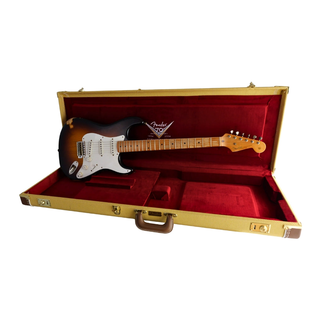 Fender Custom Shop - David Brown Masterbuilt Limited Edition 1954 Stratocaster Relic Electric Guitar - Wide-Fade 2-Color Sunburst