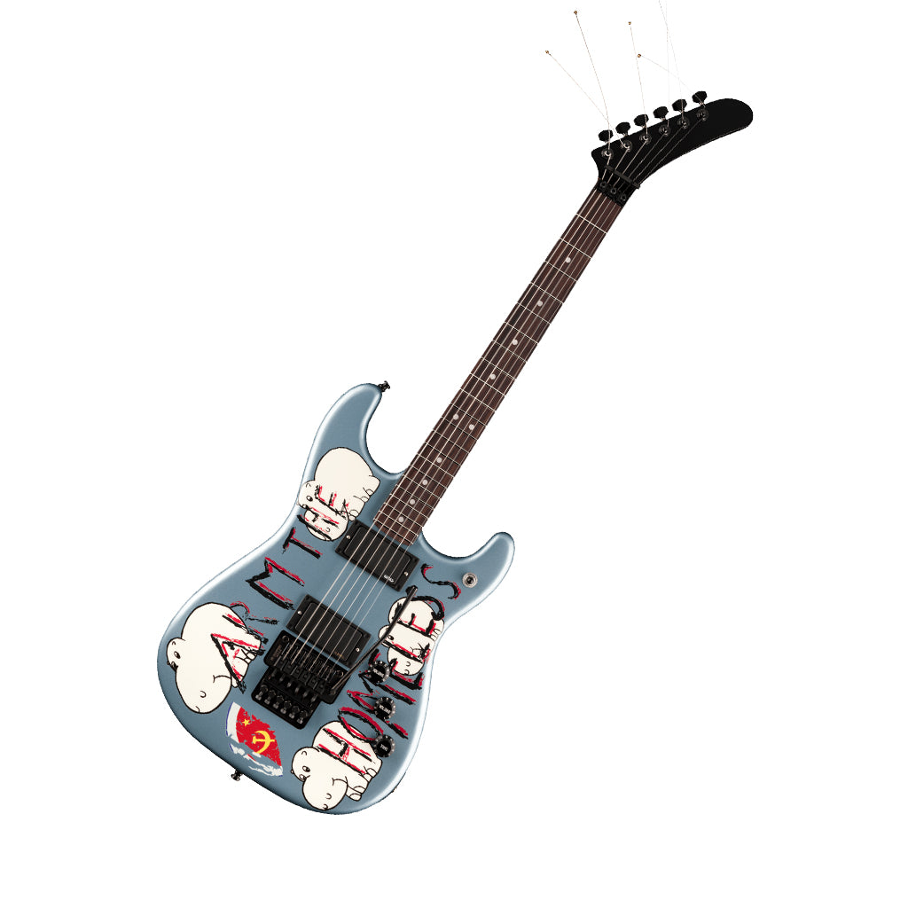 Fender Tom Morello Signature "Arm The Homeless" Electric Guitar - Blue Ice Metallic