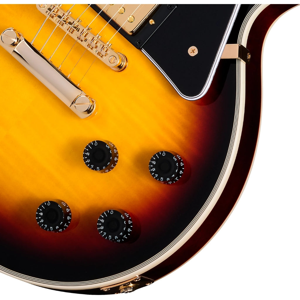 Epiphone - Les Paul Custom Figured Electric Guitar - Triburst