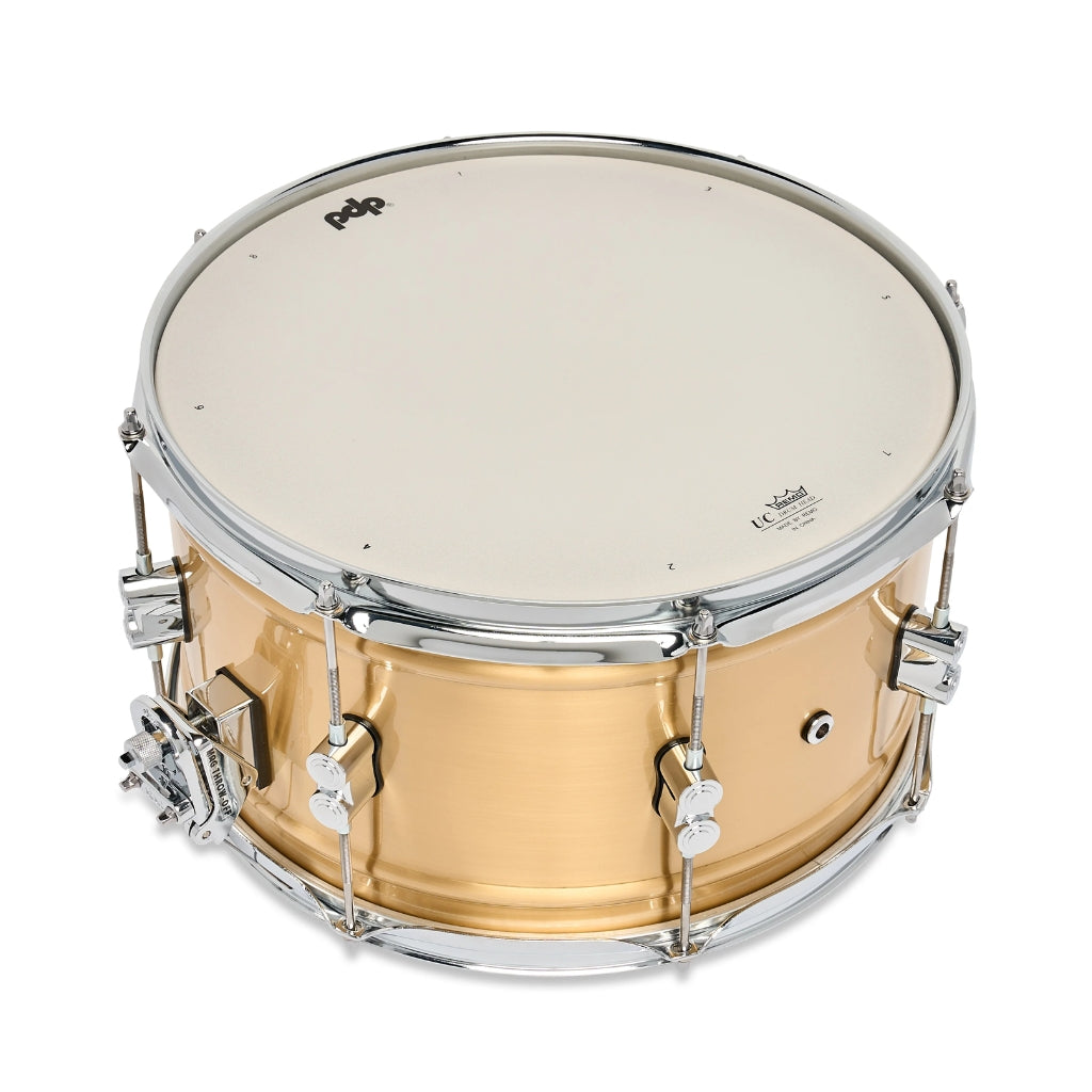 PDP - Concept Brass 8x14-inch 1.2mm Snare Drum - Natural Satin Brushed Brass