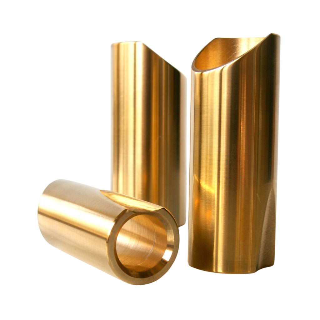 The Rock Slide - Polished Brass Guitar Slide - Extra Large
