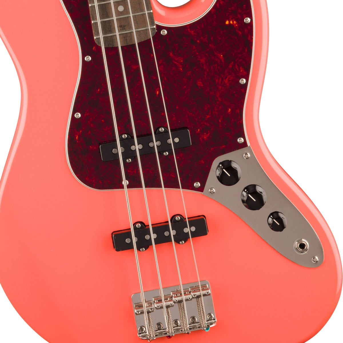 Squier - Classic Vibe '60s Jazz Bass Guitar - Tahitian Coral, Laurel Fingerboard