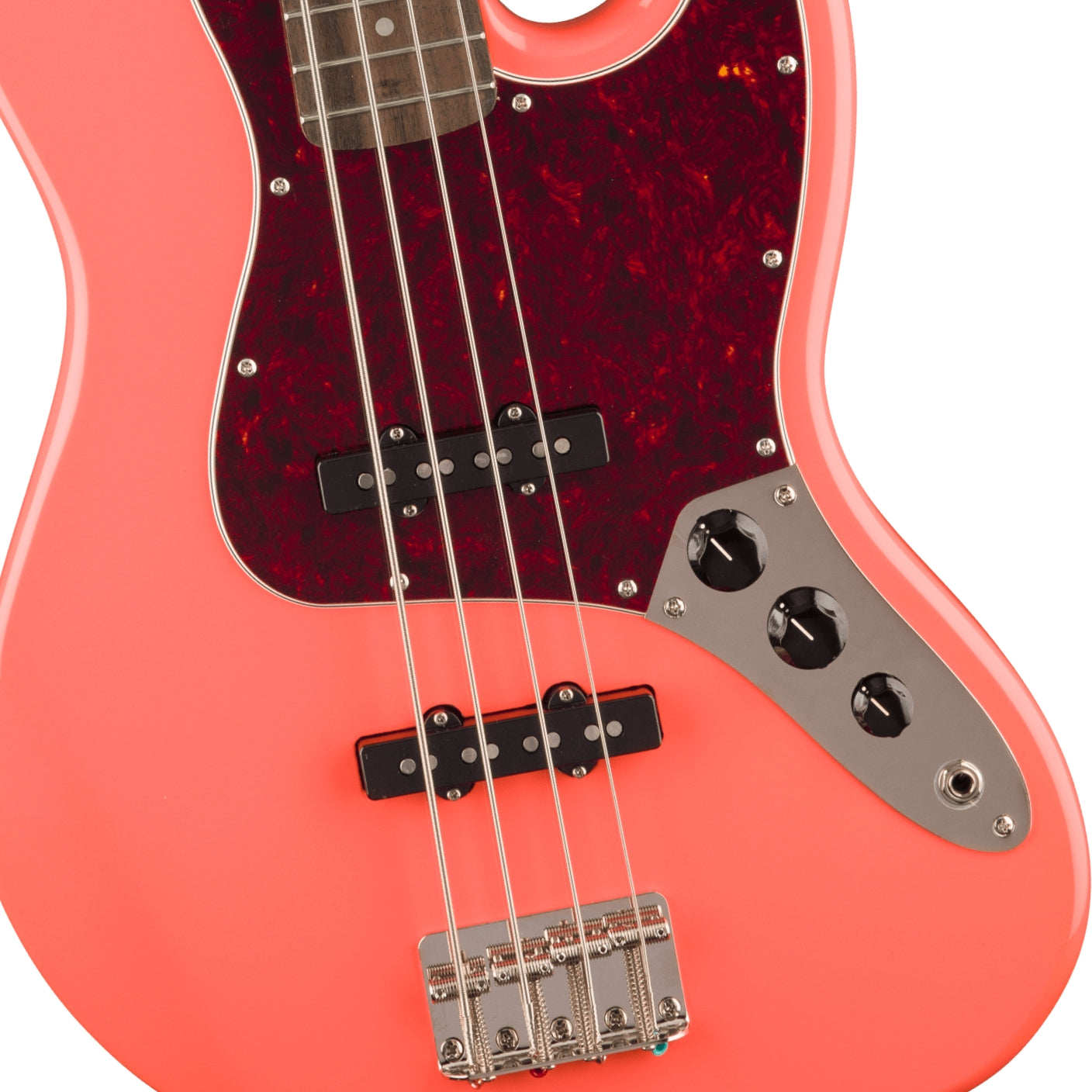 Squier - Classic Vibe '60s Jazz Bass Guitar - Tahitian Coral, Laurel Fingerboard