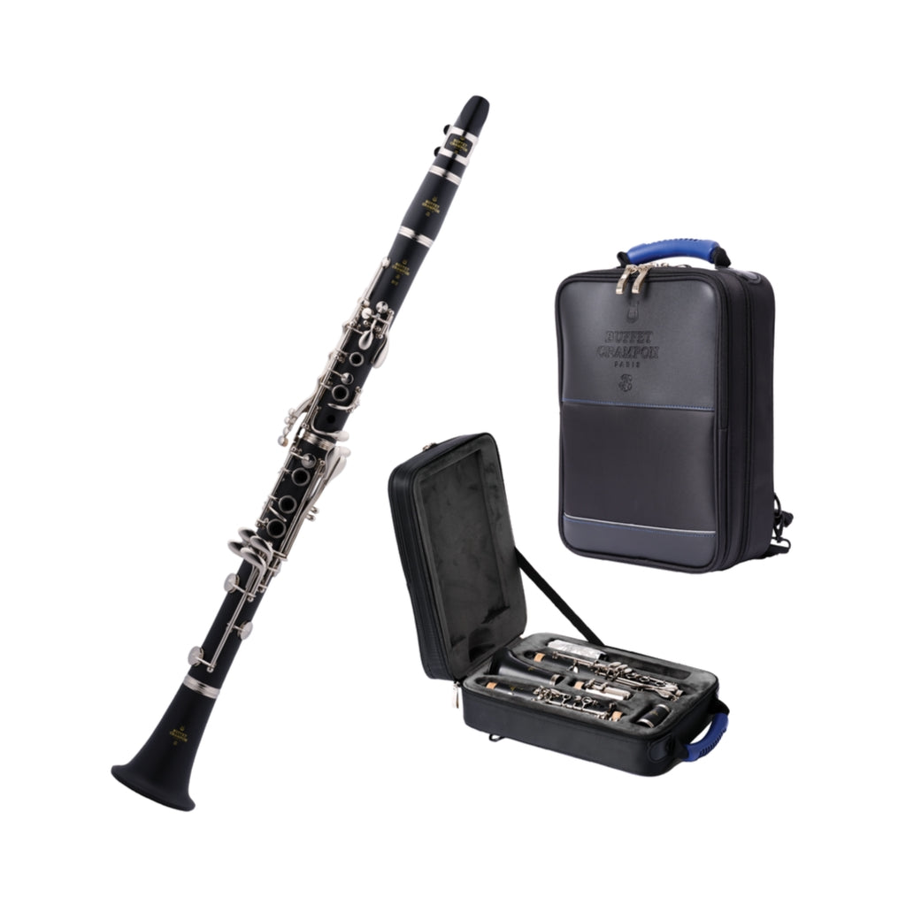 Buffet Crampon B12 Clarinet Nickel Plated w/Gig Bag - B Flat