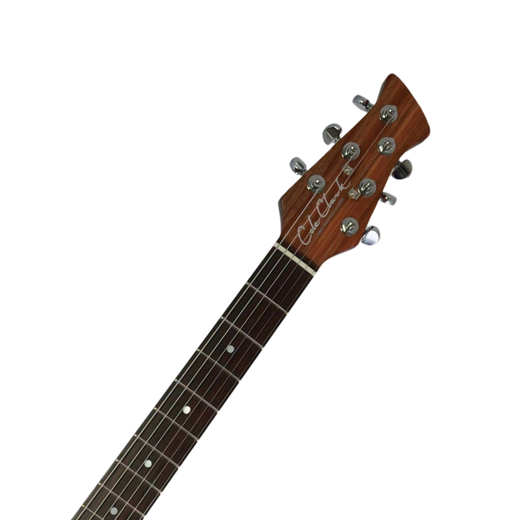 Cole Clark Hollow Baby SSS MOP Pickguard Electric Guitar - Red