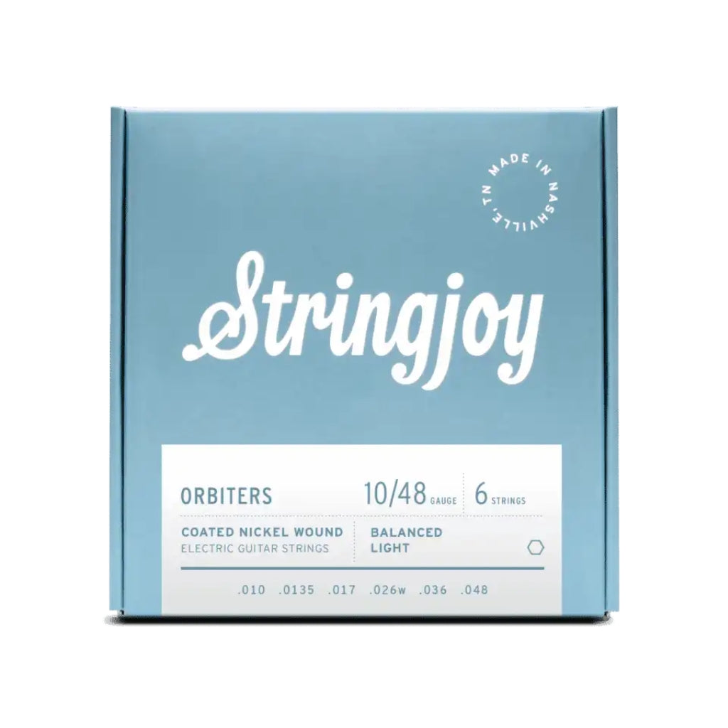 Stringjoy - Orbiters Balanced Coated Nickel-wound Electric Guitar Strings - .010 - .048 Light