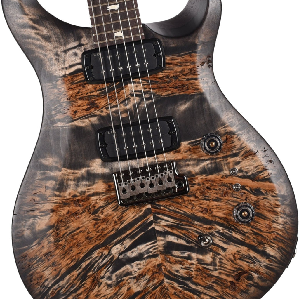 PRS - Limited Edition Wood Library Select S2 Custom 24-08 Poplar Burl Electric Guitar - Charcoal Burst