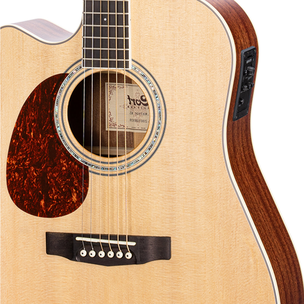 Cort MR710F Left Handed NS Dreadnought Cutaway with Pickups Natural Satin