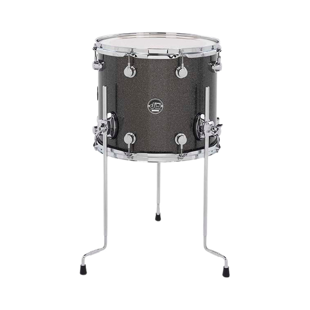 DW - Performance Series Floor Tom - 12 x 14 inch - Pewter Sparkle FinishPly