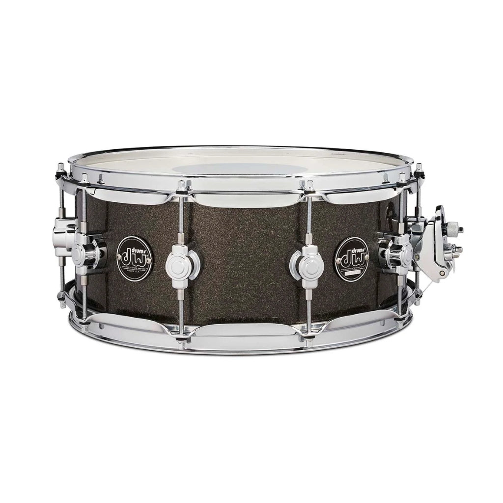 DW - Performance Series Snare Drum - 6.5 inches x 14 inches, Pewter Sparkle