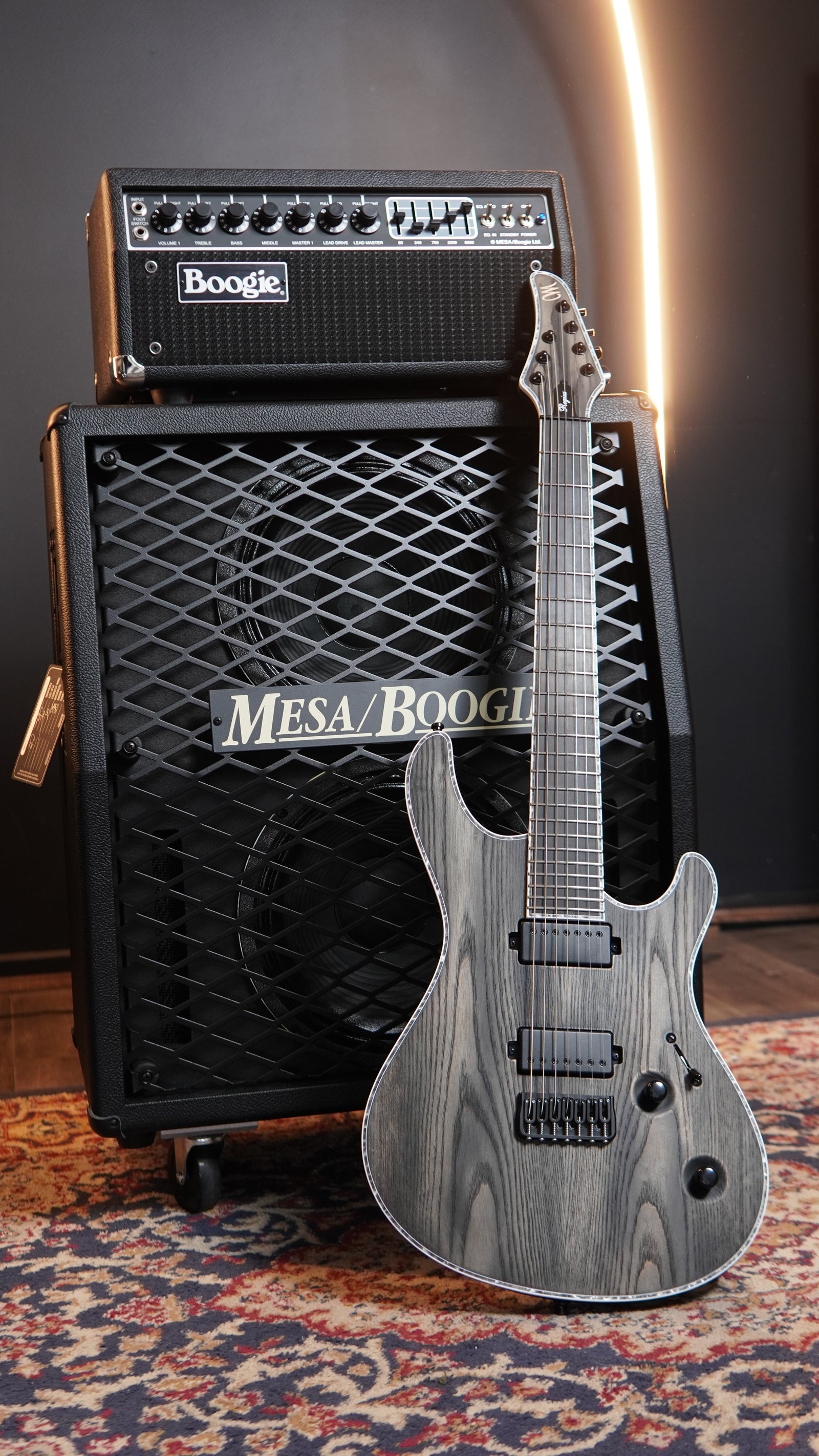 Mayones Regius Gothic 7 Electric Guitar - Antique Black