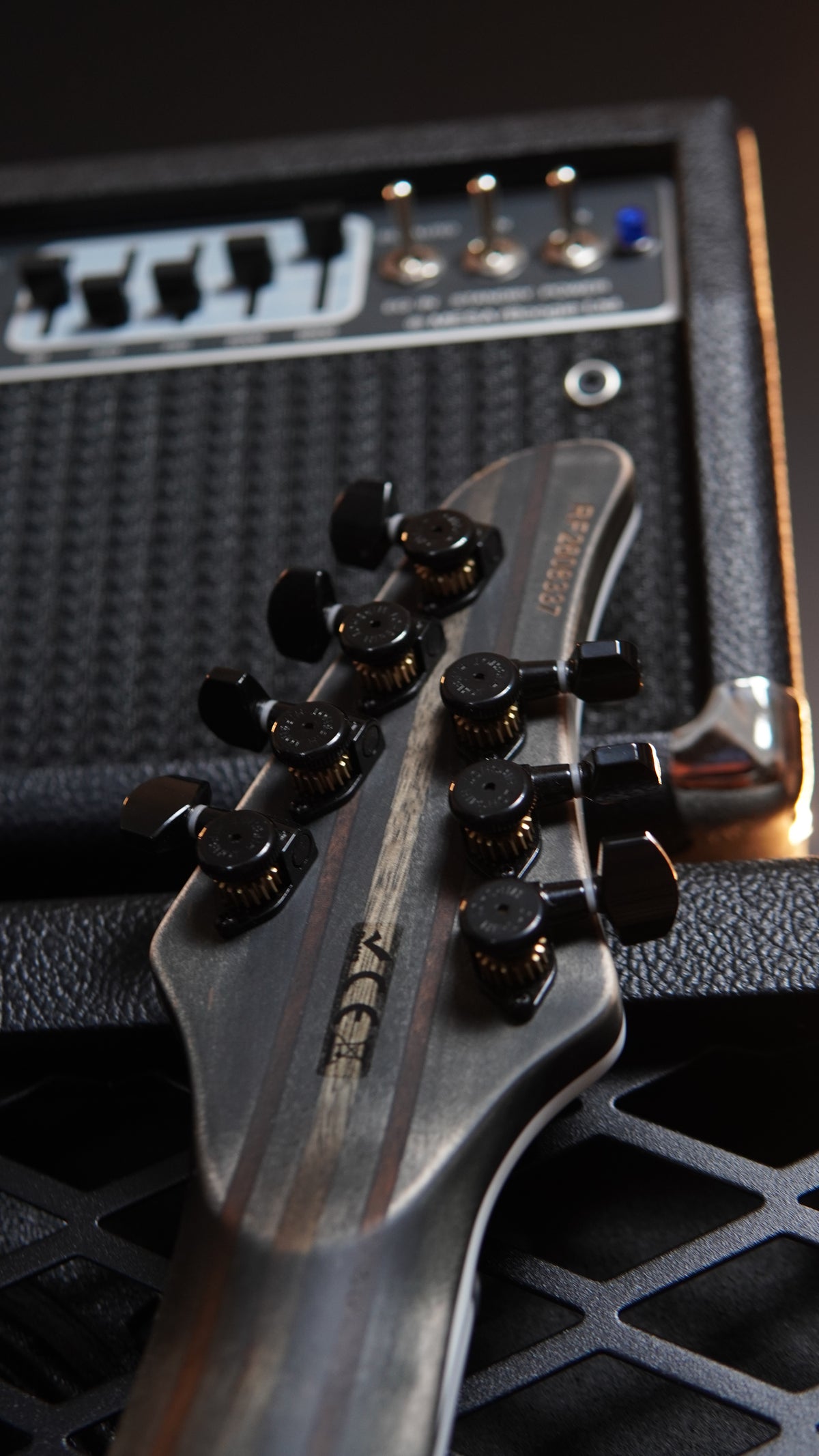 Mayones Regius Gothic 7 Electric Guitar - Antique Black