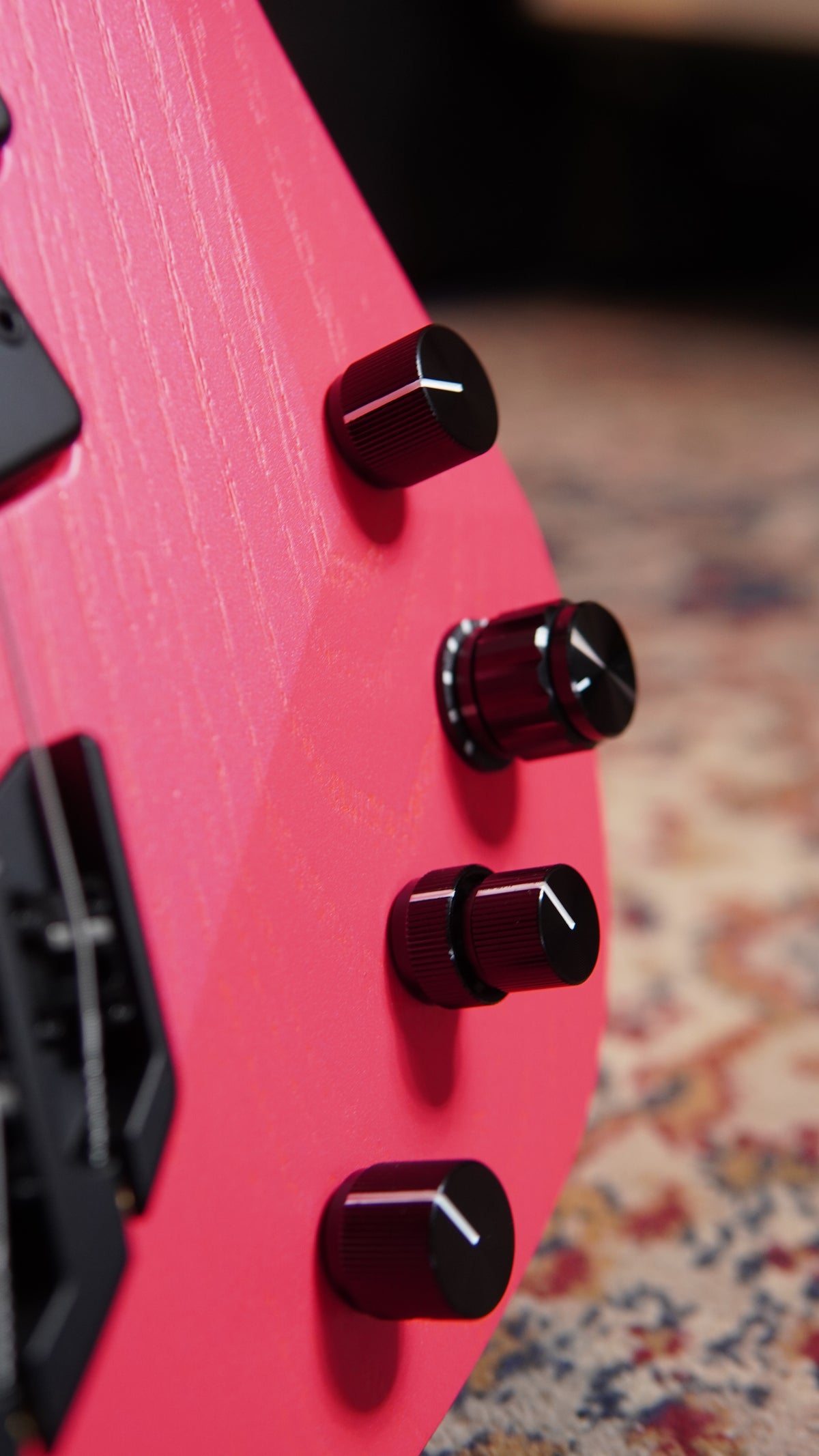 Mayones Ori Enji 5 Bass Guitar - Monolith Hot Pink