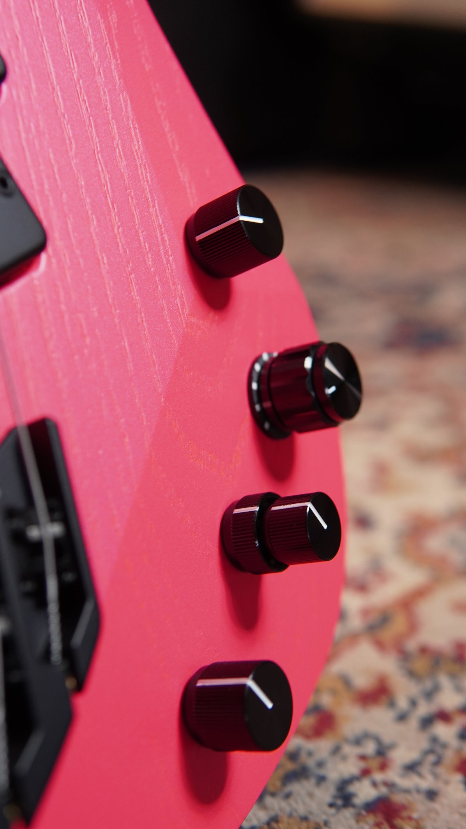 Mayones Ori Enji 5 Bass Guitar - Monolith Hot Pink