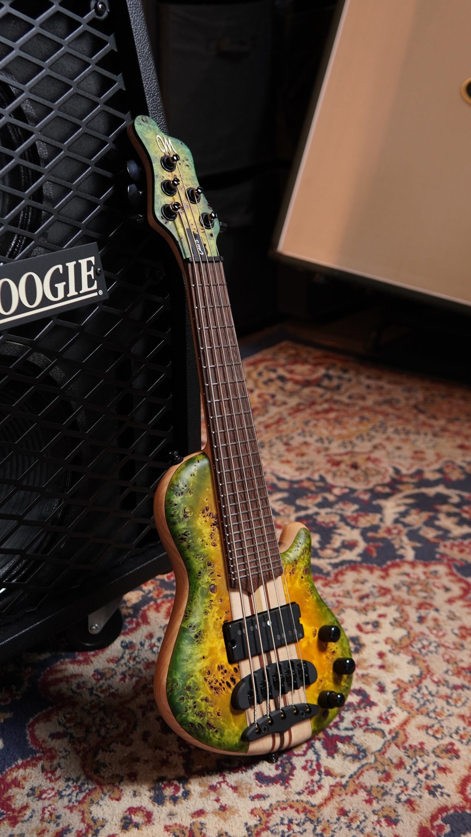 Mayones Cali 5 Eye Poplar Top, 11-Ply Neck Bass Guitar - Custom