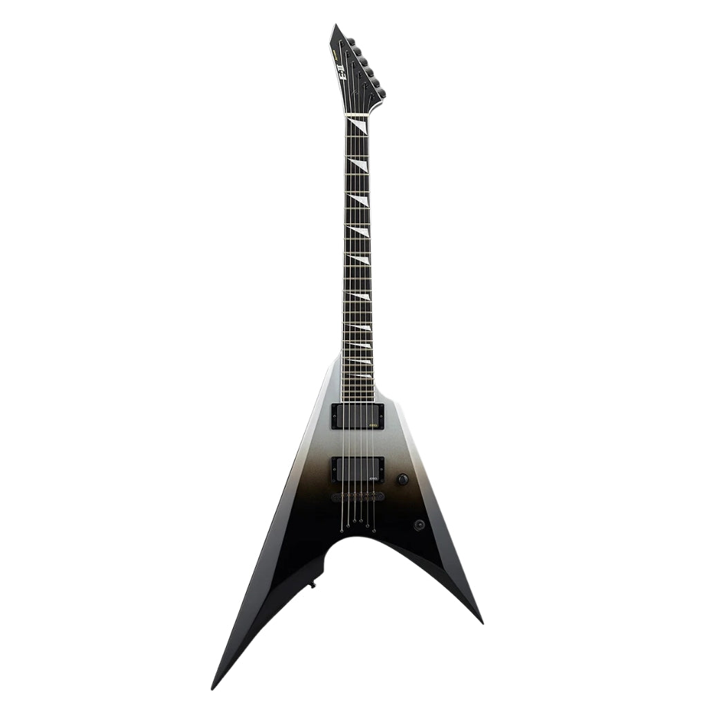 ESP - E-II Arrow Neck Thru Electric Guitar - Black Silver Fade
