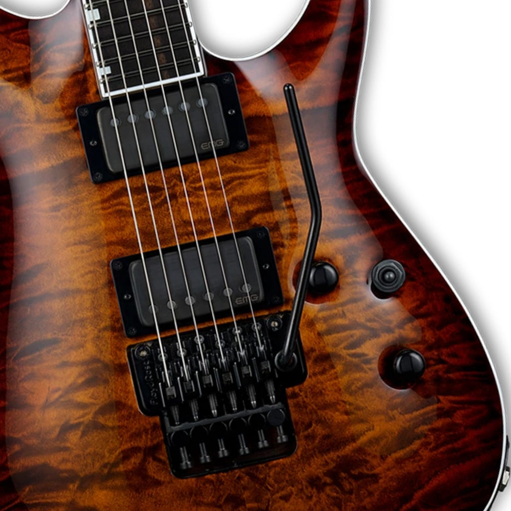 ESP E-II Horizon FR-II Tiger Eye Sunburst Electric Guitar