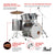 Pearl - Export 22" EXX Fusion Plus Drum Kit Package with Zildjian Cymbals & Hardware - Smokey Chrome