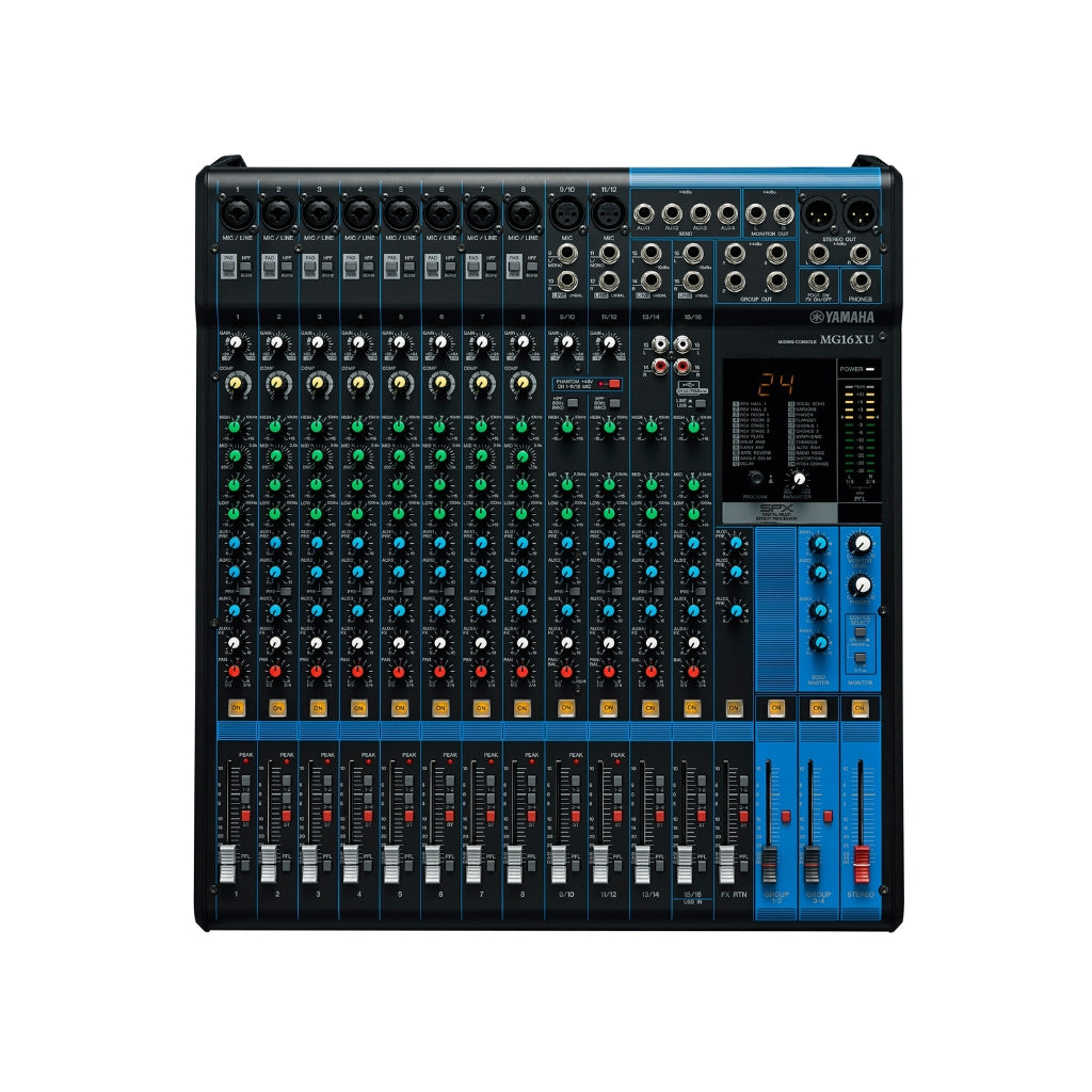 Yamaha - MG16XU 16-channel - Mixer with USB and FX