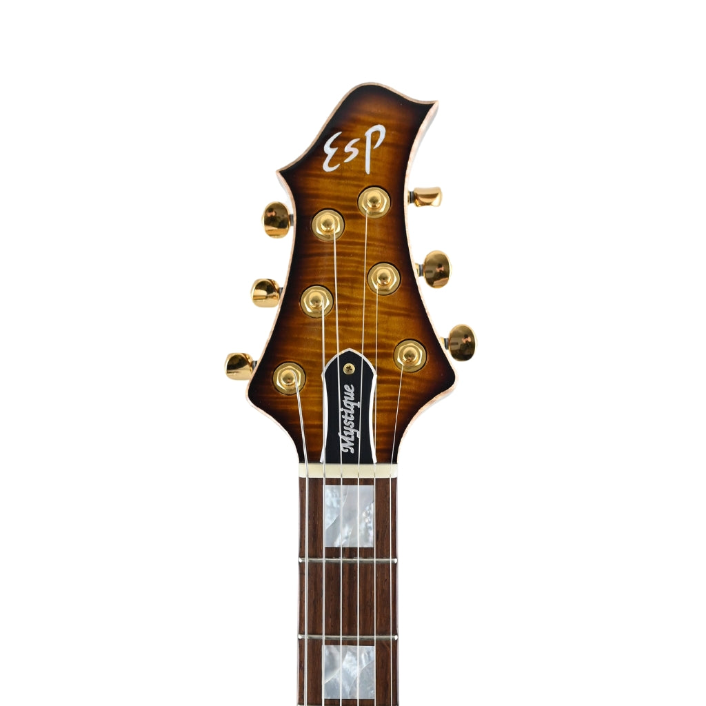 ESP - Original Custom Shop Mystique CTM Electric Guitar - Tea Sunburst