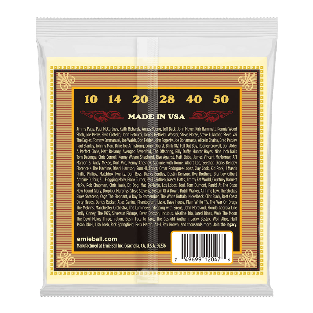 Ernie Ball Earthwood Silk & Steel Extra Soft 80/20 Bronze Acoustic Guitar Strings 10 50 Gauge