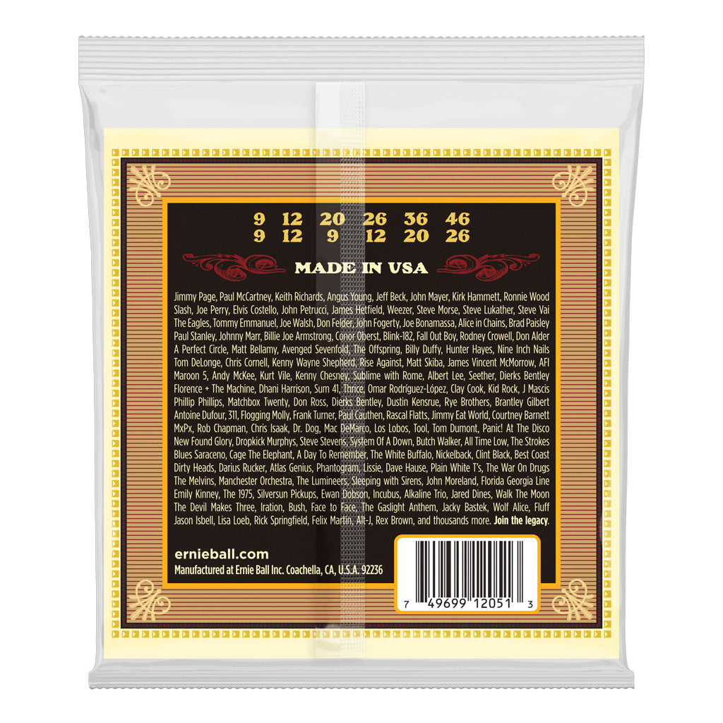 Ernie Ball Earthwood Silk and Steel Soft 12-String 80/20 Bronze Acoustic Guitar Strings - 9-46 Gauge