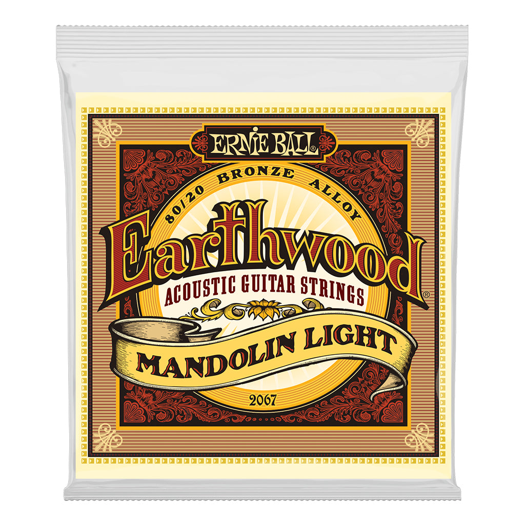 Ernie Ball E2067 Earthwood Light 9-34 Mandolin Strings Strings P02067