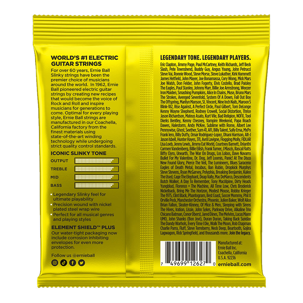 Ernie Ball E2627 Beefy Slinky 11 54 Electric Guitar Strings Guitar Strings P02627