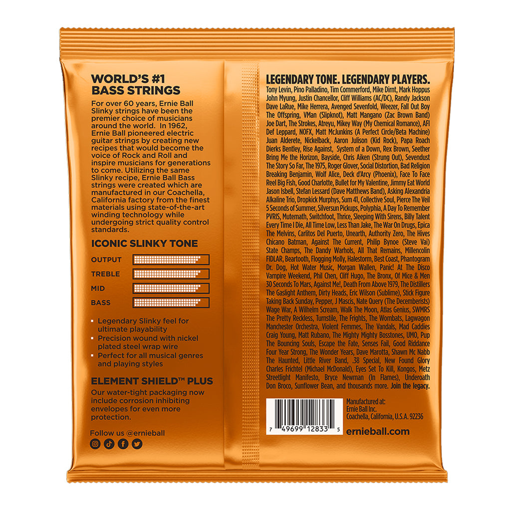 Ernie Ball E2833 Hybrid Slinky Bass 45 105 Bass Guitar Strings Bass Strings P02833