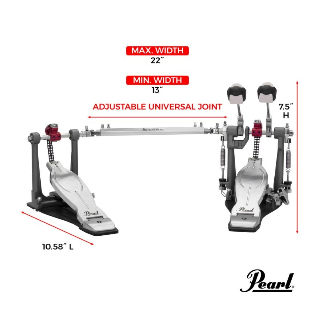 Pearl - Eliminator Solo - Double Pedal, Red