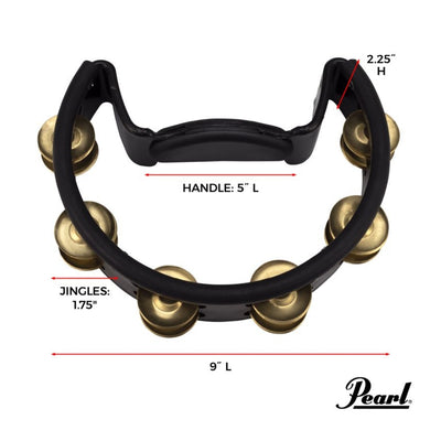 Pearl - Quickmount Tambourine - With Brass Jingles