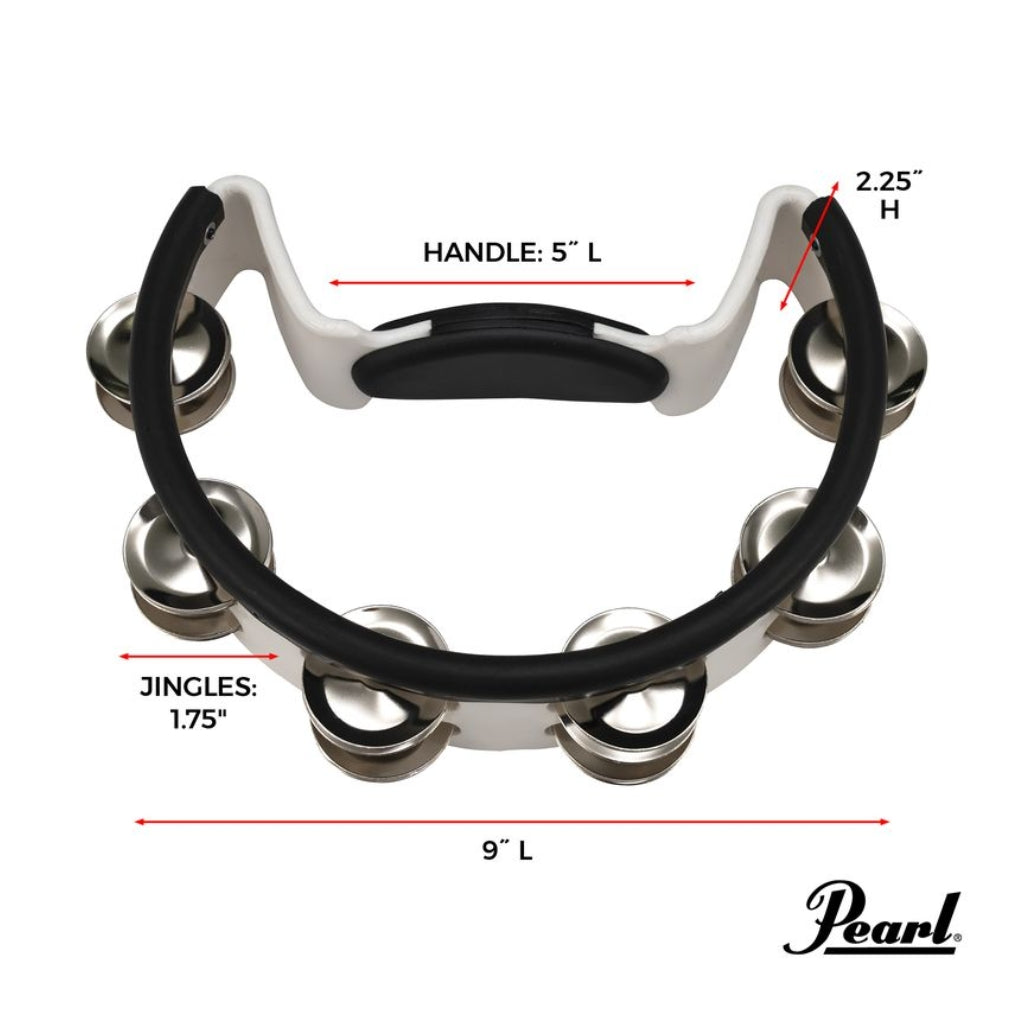 Pearl - Tambourine - Steel Jingles w/ Mount Holder