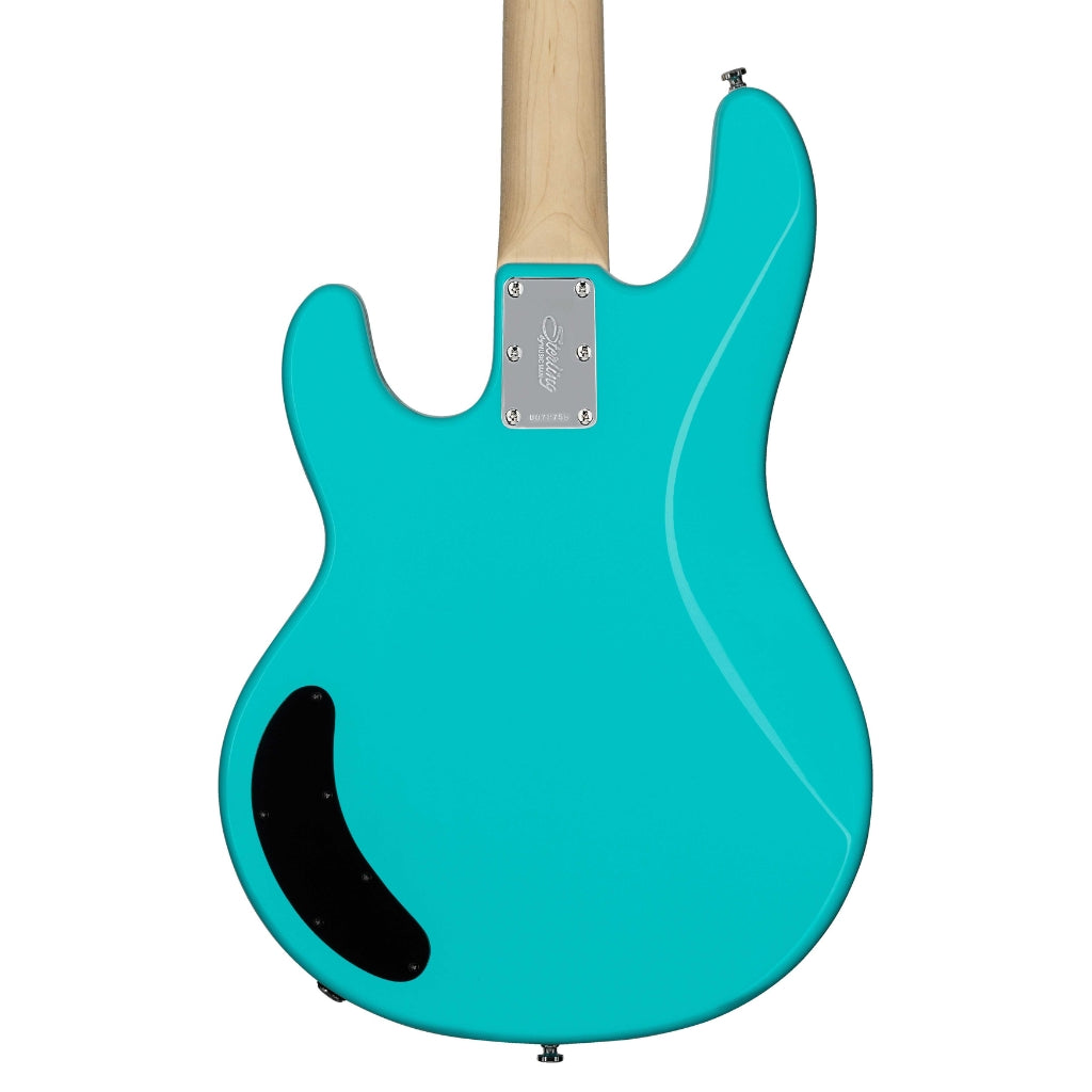 Sterling by Music Man - Ray2 StingRay Bass - Electric Blue with Amaranth Neck