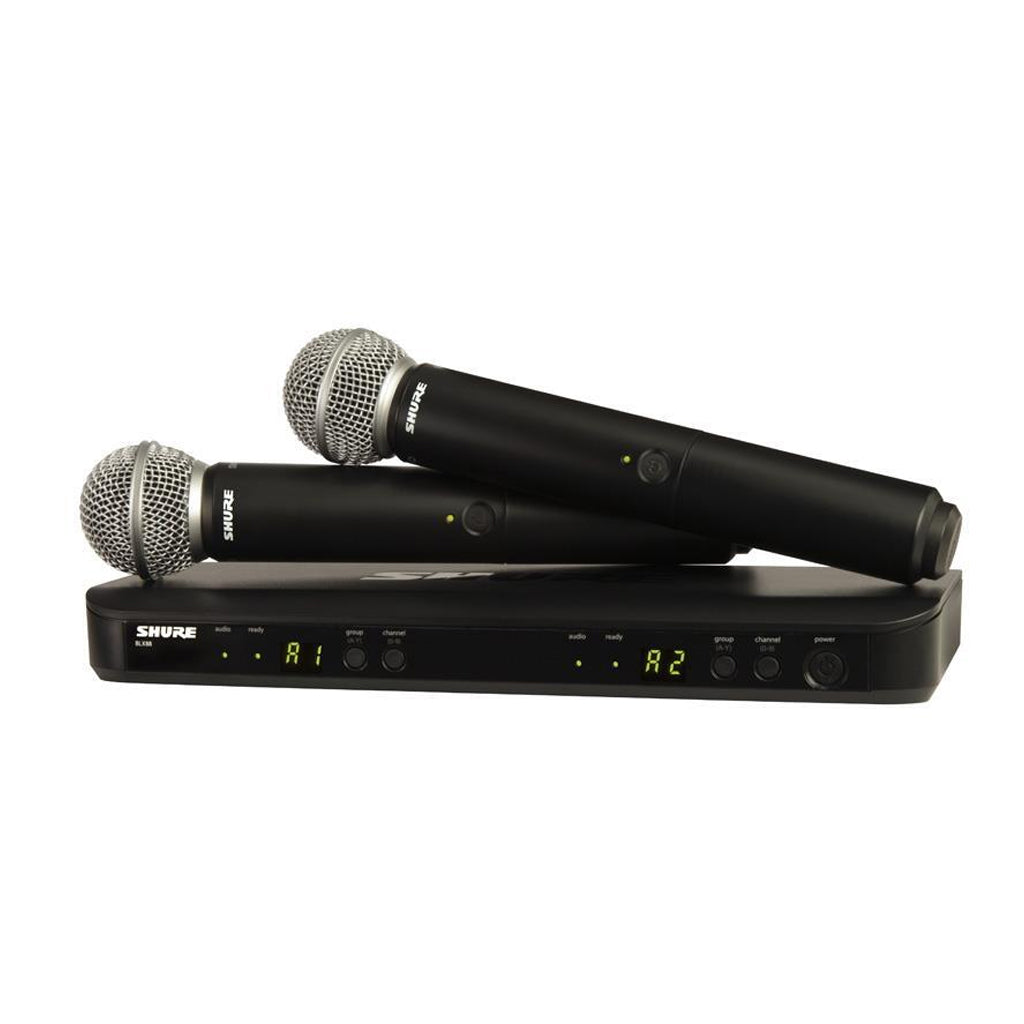 Shure - BLX288/SM58 - Wireless Dual Handheld System (M17: 662-686MHz)