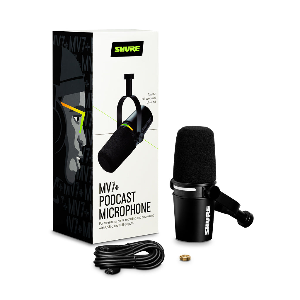 Shure - Motiv MV7+ Podcast Microphone - Black