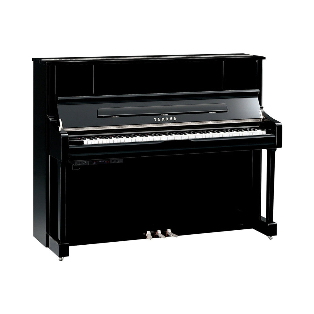 Yamaha - U1JSC3PEC - 121cm Upright Piano with SC3 Silent System in Polished Ebony with Chrome Fittings