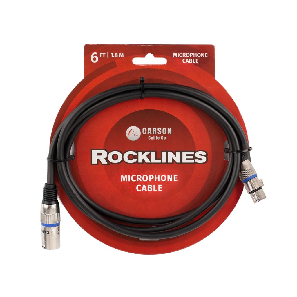Rockline Audio Patch Cable 6ft XLR M to XLR F