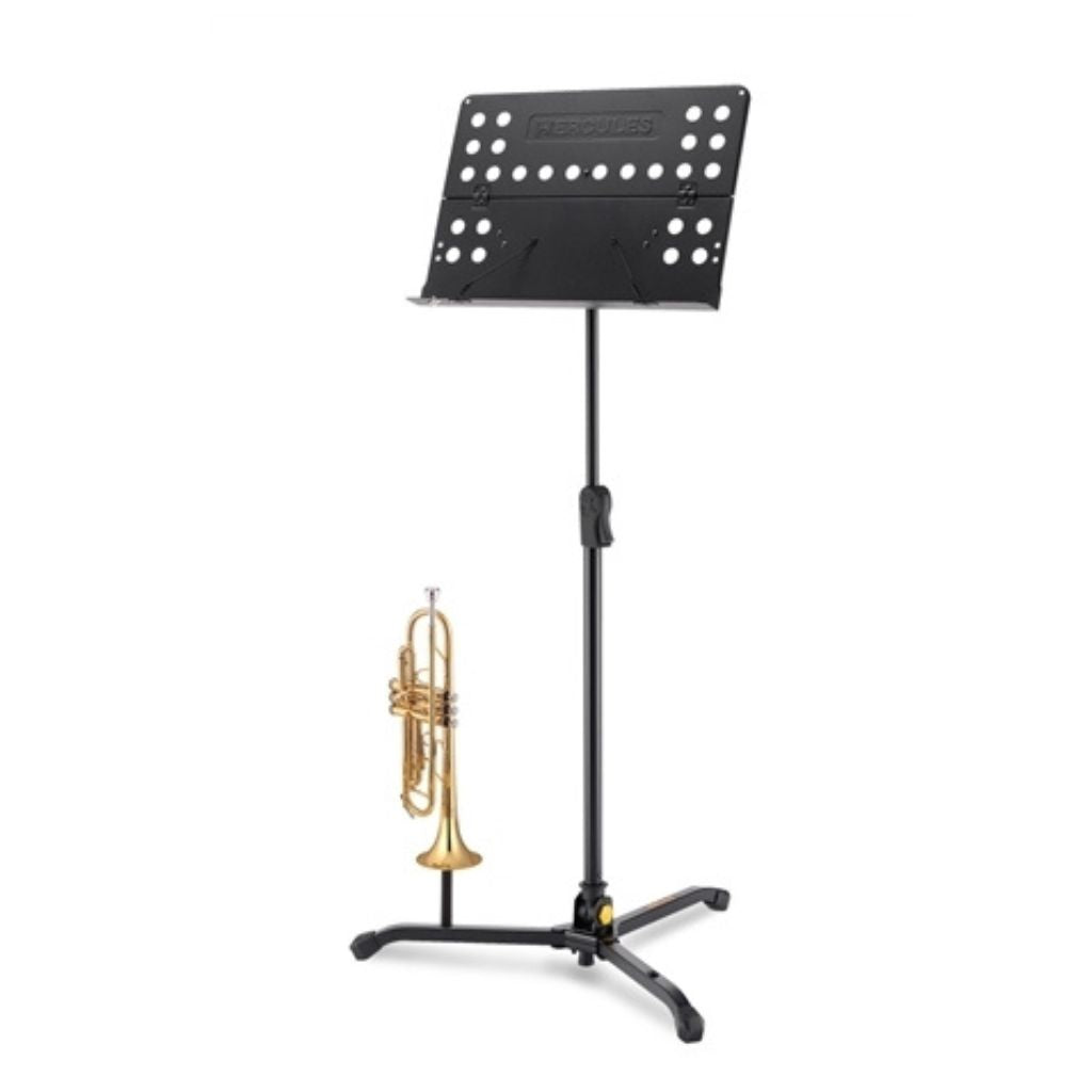 Hercules Tripod Orchestral Stand w Perf Foldable Desk (MC4)