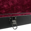 Premium Electric Guitar Hard Case Black with Red Plush Interior