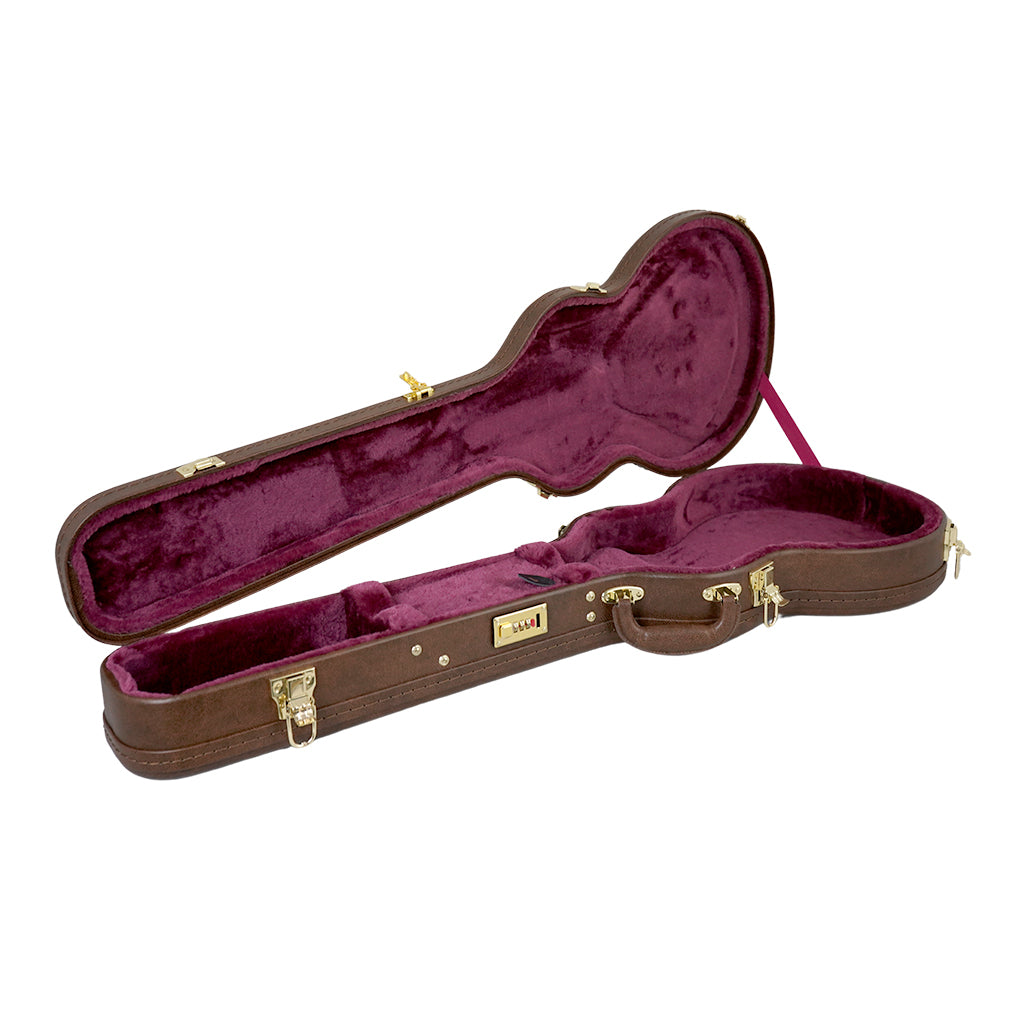 Premium LP Case Brown with Red Plush Interior