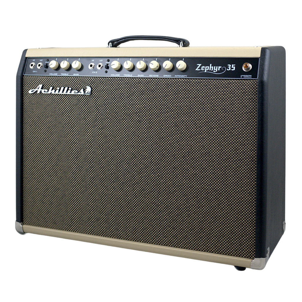Achillies Amplification Zephyr 35 1x12 + 1x10 Combo Black and Tan