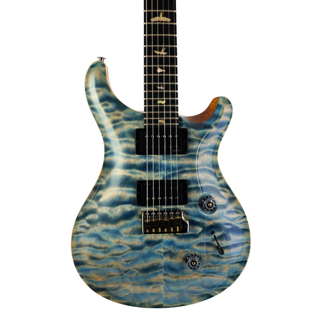 PRS - Custom 24 Artist Grade Quilt Maple Top Electric Guitar - Faded Indigo