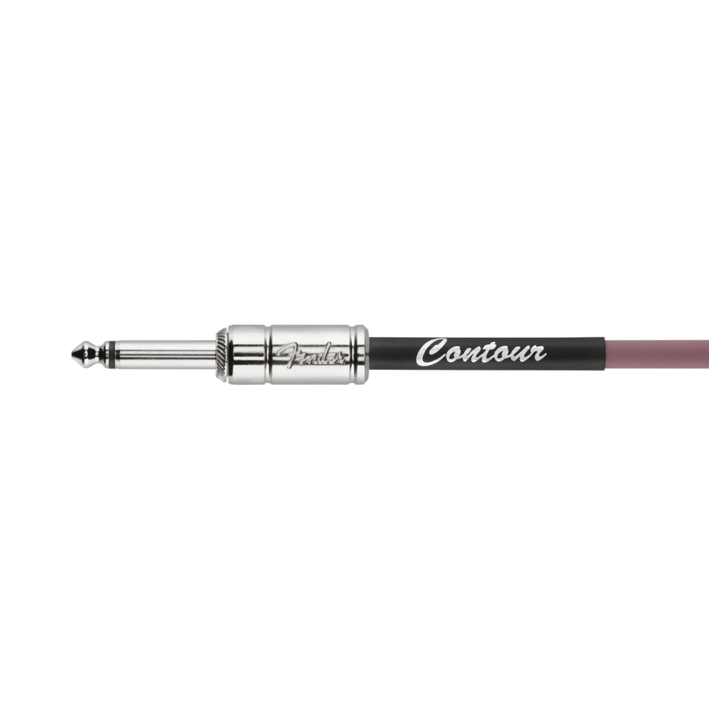 Fender - Contour Series Straight to Straight Instrument Cable - 15 foot Burgundy Mist