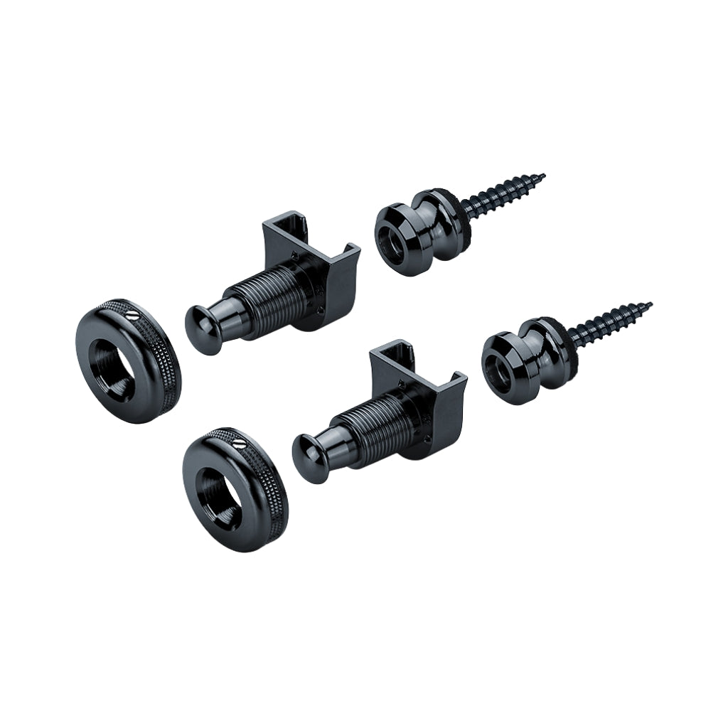 Schaller S-Lock M Strap Lock Pair - Black Chrome